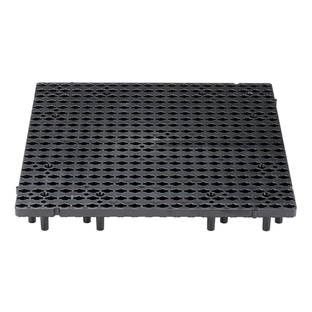 PANDUIT Quick-Build Grid Tile, 1' X 1', 8 per Pa QB-TILE-GRY